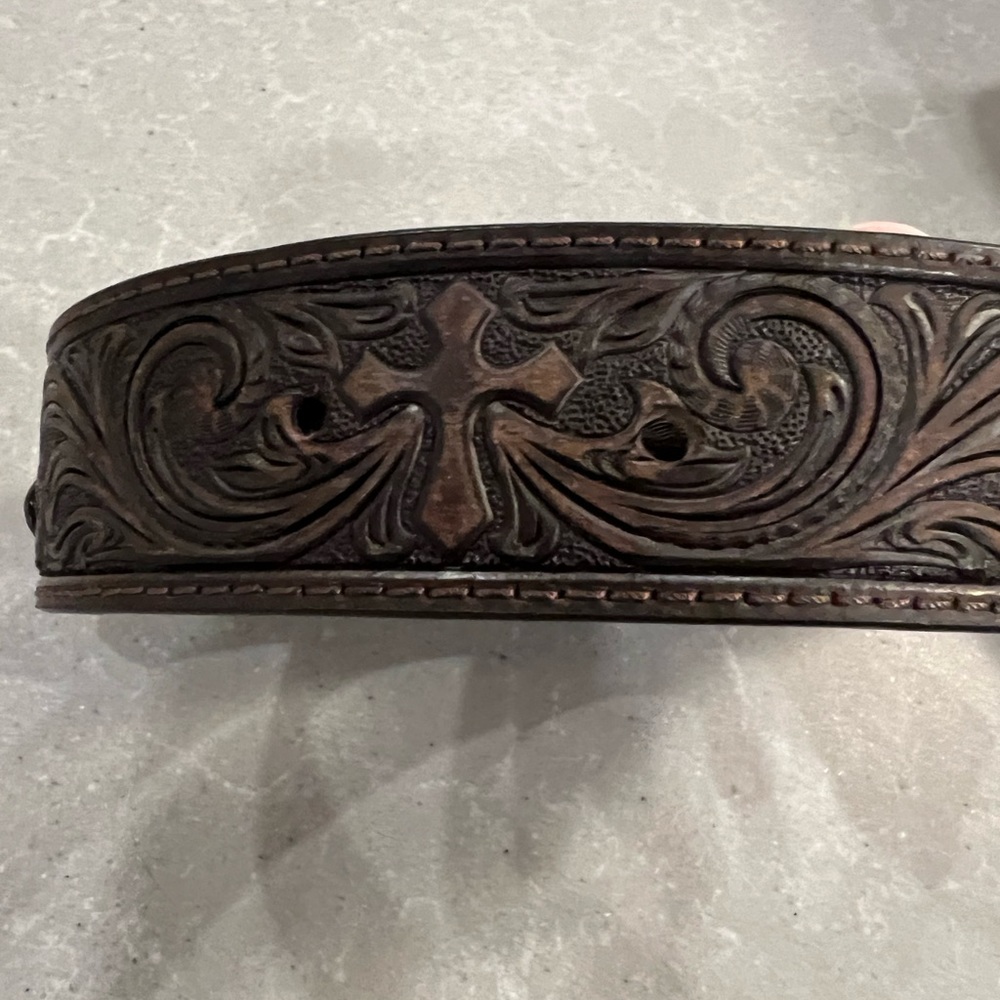 Leather Western Belt - L